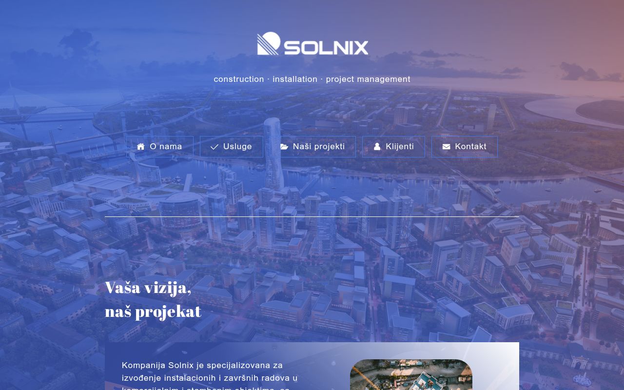 SOLNIX | Građevinska firma
